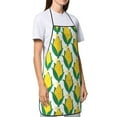 thumbnail image 4 of Pofeuu Corn Cob Print Aprons with Pockets, Cute Aprons for Kitchen, Cooking, Server, Barber, Chef Apron, 4 of 7