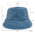 thumbnail image 3 of Lmnyox Sherpa Fleece Bucket Hat for Men Women Fall Winter Thick Warm Fisherman Cap Soft Windproof Hat, 3 of 3