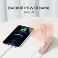 thumbnail image 4 of Handheld Fan with 4500mAh Power Bank Max 37 hours runtime, pocket portable battery powered or USB powered foldable personal fan, 3 S, 4 of 5