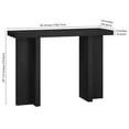 thumbnail image 5 of Evelyn&Zoe Dimitra 42" Wide Rectangular Console Table, Black Grain, 5 of 7
