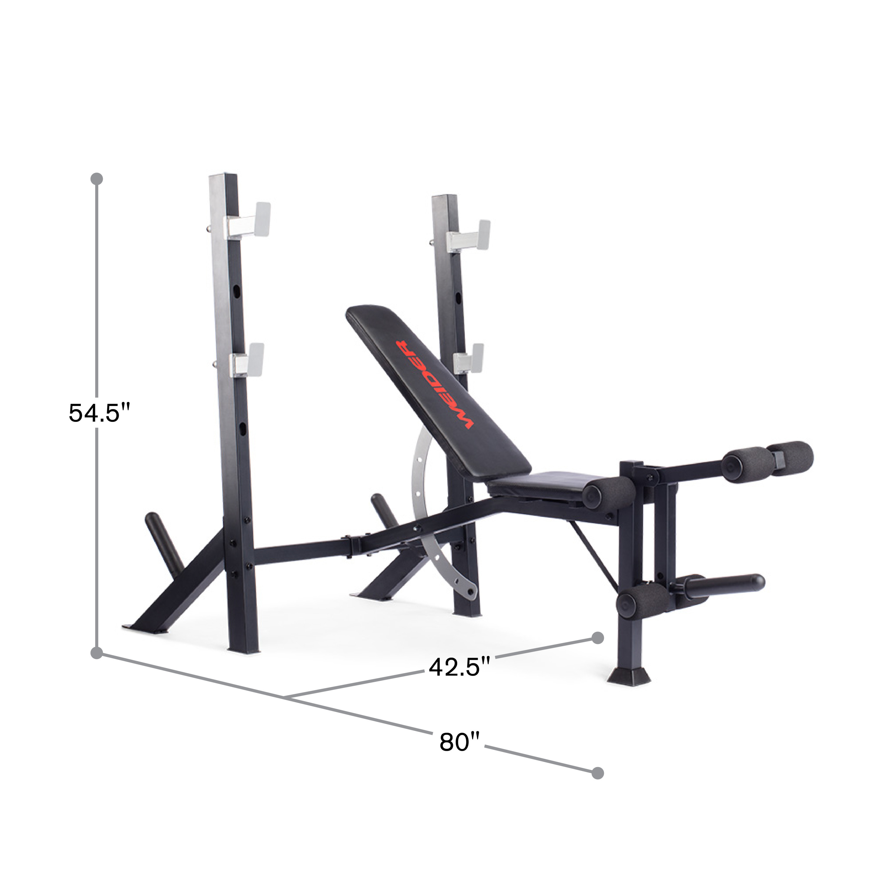Buy Weider Legacy Adjustable Olympic Bench And Rack With Leg Developer