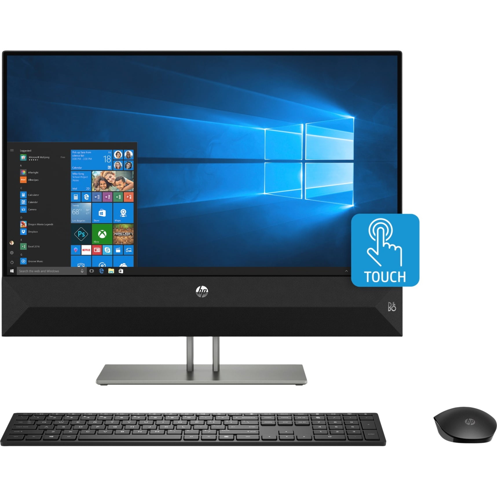 Restored HP Pavilion 23.8" Full HD Touchscreen AllInOne Computer, AMD