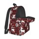 thumbnail image 5 of Disketp Plaid Reindeer Snowflakes Mochila Escolar de Gran Capacidad y Peso Ligero, Mochila de Viaje Ideal para Escuela, Trabajo y Uso Diario, Cómoda y con Estilo, 5 of 8