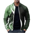 thumbnail image 2 of LOVZFMLL Jackets for Men Pullover Sweater Stand Collar Elastic Solid Color Half Sweater For Men Stand-up Collar Sweater, 2 of 5