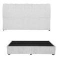 thumbnail image 1 of Box Base Cama King Size + Cabecera Nube Gris Claro, 1 of 8