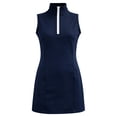 thumbnail image 3 of CAIXIA Girls Sleeveless Tennis Dress Kids 1/4 Zipper Golf Dress School Sports Dresses Outfit with Pockets, 3 of 7