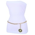 thumbnail image 5 of Women Gold Metal Chain Belt Lion Charm High Waist Hip XL XXL, 5 of 10