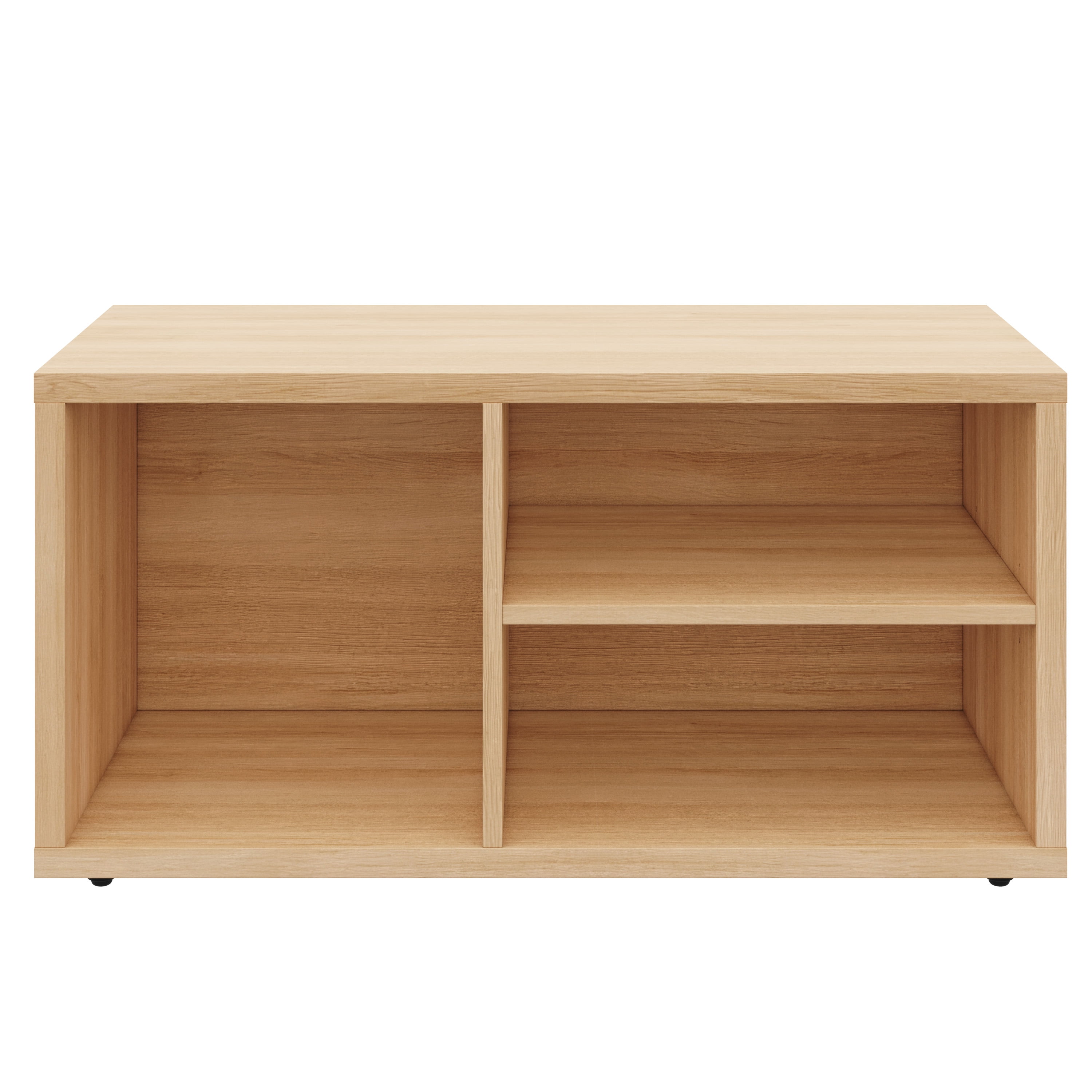 Nexera Porto Entryway Shoe Storage Bench, Natural Blonde Oak
