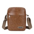 thumbnail image 3 of Clossjun Messenger Bag for Men Crossbody Bags Shoulder Purse Adjustable Belt Small Vintage PU Leather Satchel Pouch Side Daypacks Light Brown, 3 of 6