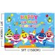 thumbnail image 2 of Suministros y decoraciones para fiestas de cumpleaños de tiburón, telón de fondo para fotos de 5 x 3 pies para niño y niña, fiesta de bienvenida al bebé, decoración de pared del dormitorio para niños Zhivalor  OTTO-ZYS-0046, 2 of 6