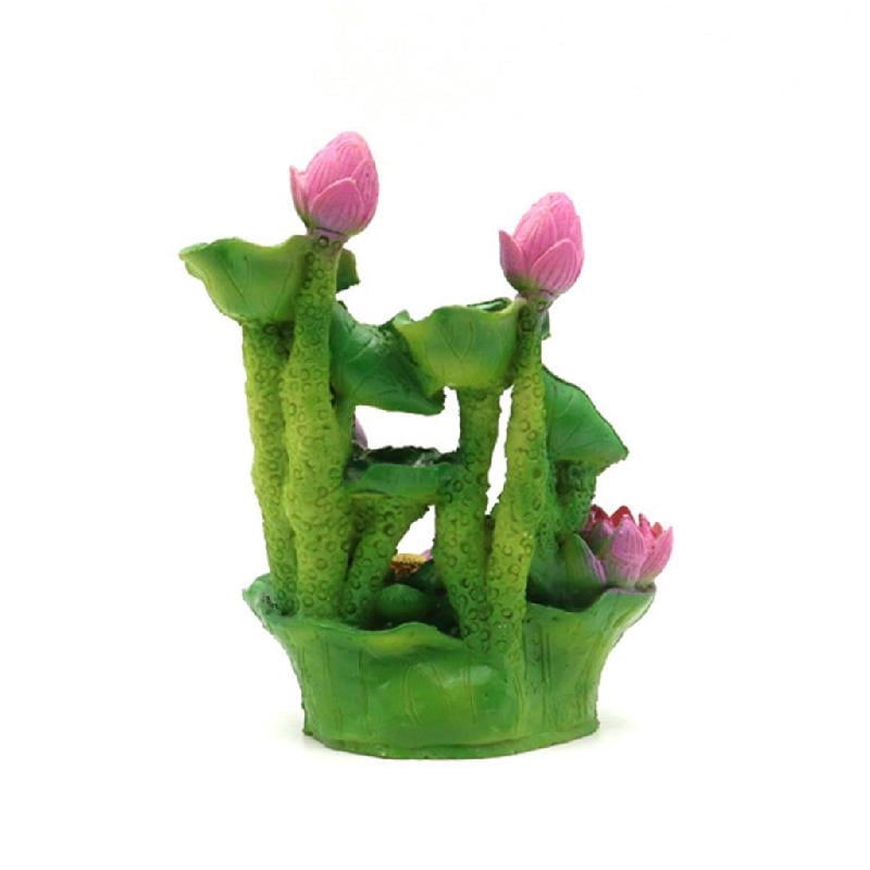BQBQERT Fish Tanks Artificial Lotuses Simulation Landscape Large Plant FishTank Landscaping Fish Tanks Plant