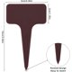 thumbnail image 3 of Paquete de 100 miniletreros para plantas, estacas de plástico en forma de T para plantas, letreros marrones para plantas para etiquetar, etiquetas reutilizables para plantas de jardín resistentes a la, 3 of 5