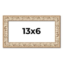 13x6 Frame White Real Wood Picture Frame Width 1.5 inches | Interior Frame Depth 0.5 inches |