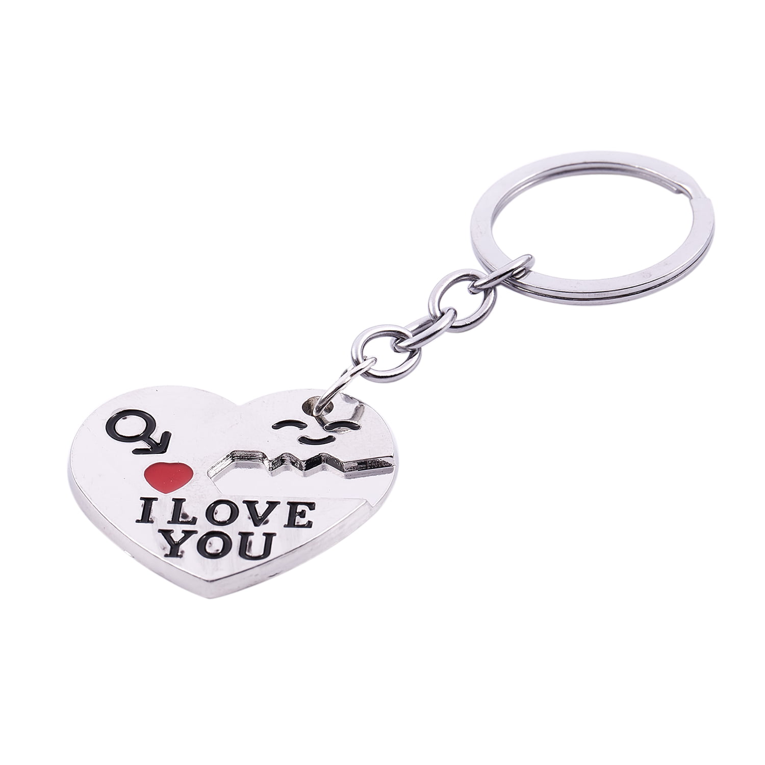 Lover His Her Keychain Keyring Couples Arrow& "I Love You" Heart & Key `xh 