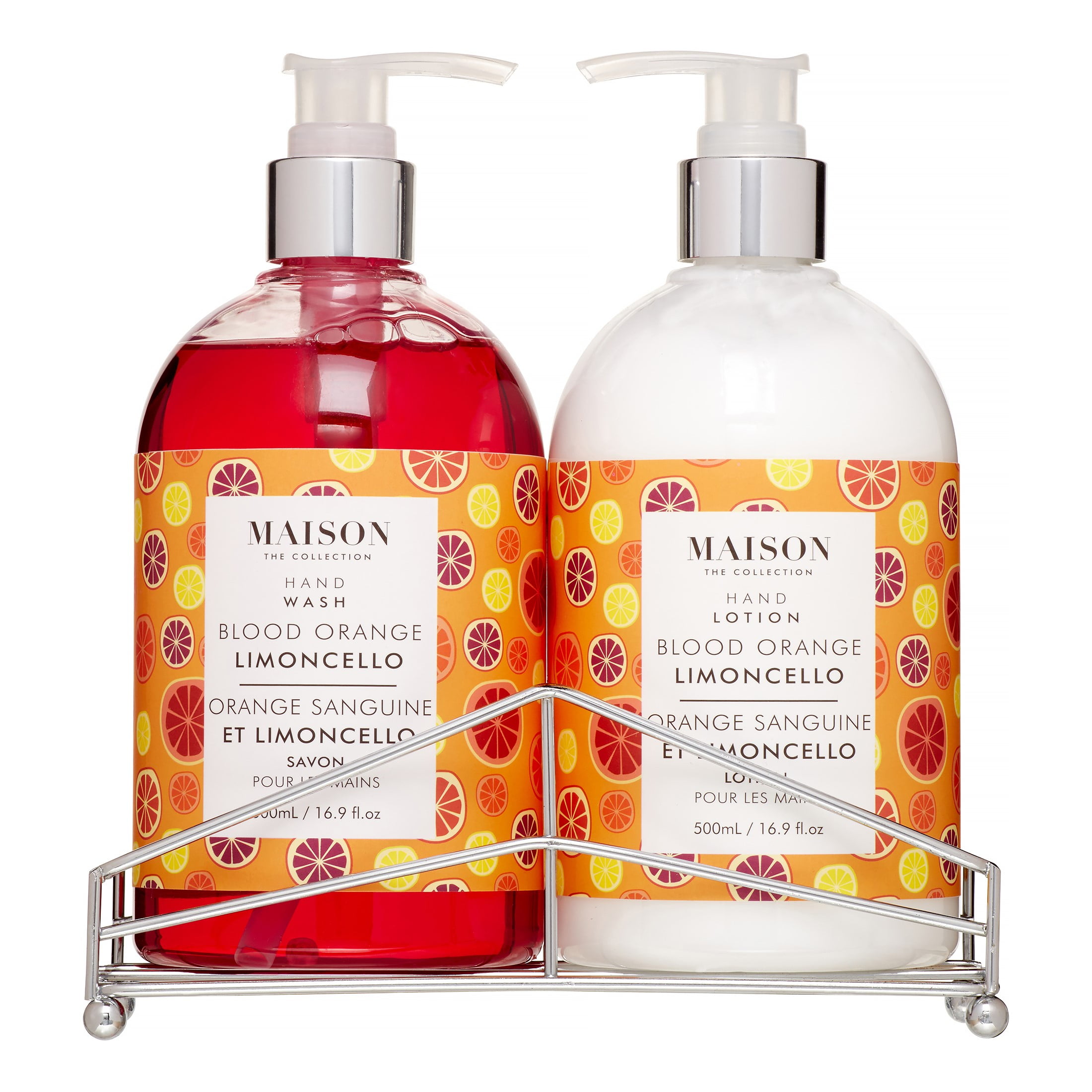 Maison Hand Wash & Lotion Caddy Set, Blood Orange Limoncello