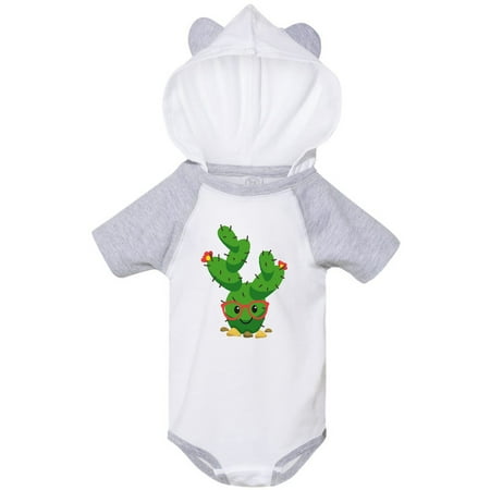 

Inktastic Cute Hipster Cactus Gift Baby Boy or Baby Girl Bodysuit