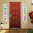 thumbnail image 6 of Wovilon Happy Easter And Hello Spring Porch Sign Easter Hanging Wall Banners Swedish Gnome Bunny Party Colorful Eggs Indoor Outdoor Welcome Porch Wall Decor Front Door Party Decorations, 6 of 6