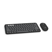 Logitech Pebble 2 Combo for Mac, Wireless Keyboard and Mouse, Slim, Quiet and Portable, Customizable, Bluetooth Mouse and Keyboard, Easy-Switch, Tonal Graphite