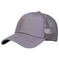 thumbnail image 5 of XIAOCHA Solid Ribbed Textured Baseball Cap for Men Breathable Outdoor Sun Shield Dad Hat ,Grey, 5 of 5