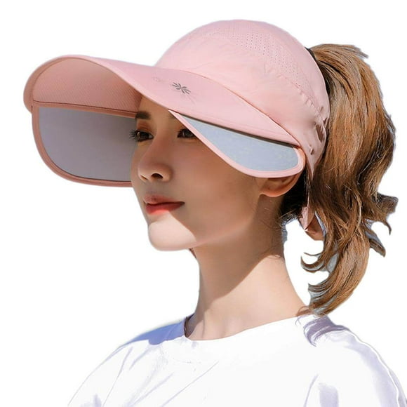 Xingzhi Women Retractable for Visor Hat Summer Sun Riding Outdoor Sport Cap Sun Hat Woman Beach Hat No.1
