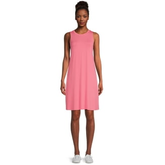 Time & Tru Women's Summer Tiered Knit Dress with Pockets, Cotton, Pullover,  Casual - Walmart.com