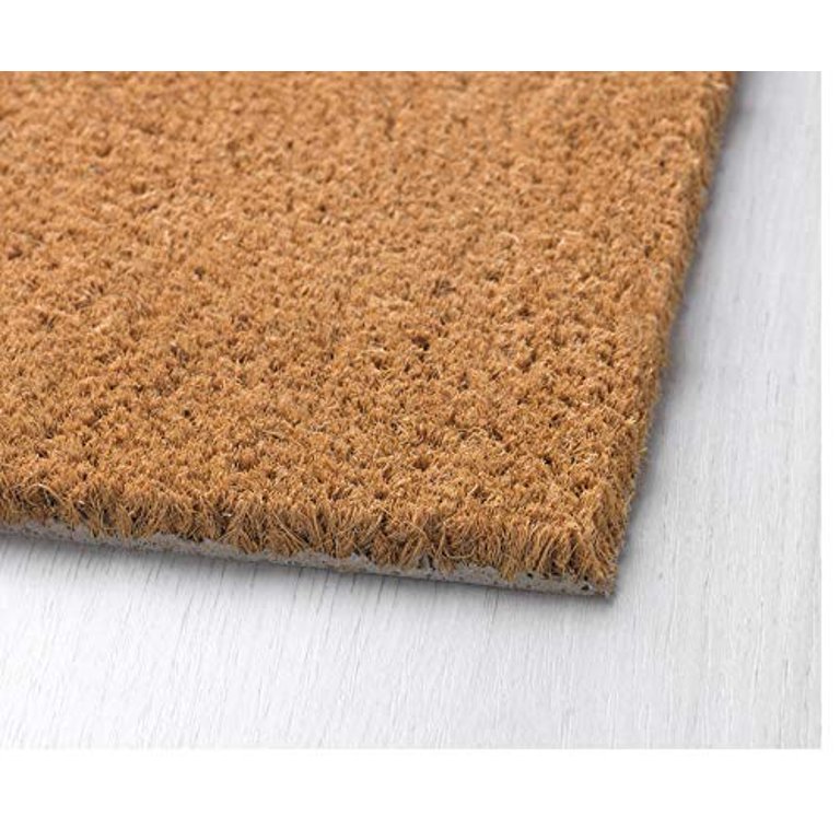 Plain Coco Coir Door Mat, Bare Natural Unadorned Doormat for Outdoor  Entries, Suitable for Inside and Outside Use for Cleaning Men's and Women's  Sandals, Shoes, and Boots (30x17 in)