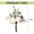 thumbnail image 4 of Fake Artificial Flowers Arrangements Centerpiece Table Decorations Like Real Silk Flowers Bouquets Wedding Centerpieces for Table Faux White Blue Dahlia Home Kitchen Garden Party Decor, 4 of 7