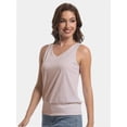 thumbnail image 5 of Women's Summer V Neck Tank Top Basic Sleeveless Casual Fit Shirts, 5 of 6