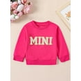 thumbnail image 3 of Mommy and Me Matching Outfits, Long Sleeve Letter Hat Print Pullovers Fall Clothes, 3 of 9