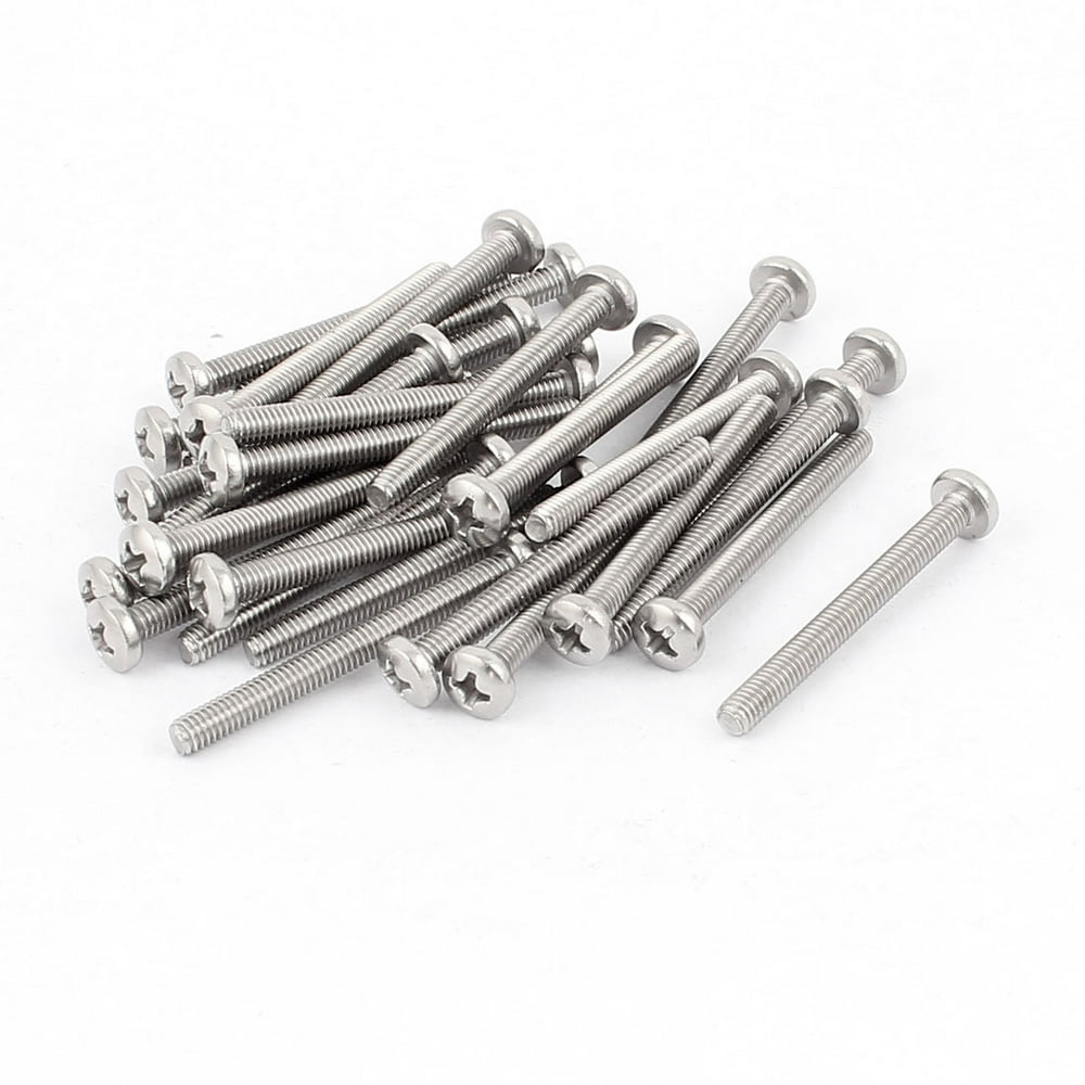 Uxcell M4 x 40mm Thread Head Screws for Drawer Handles (30pack)