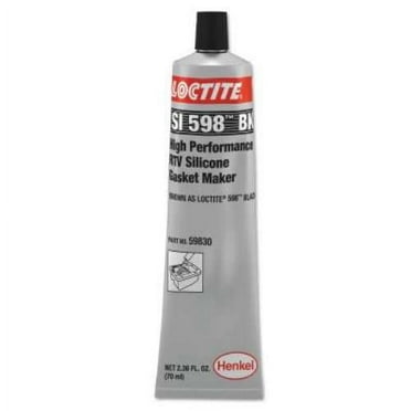 Henkel Corporation 598 Black High Performance RTV Silicone Gasket Maker, 70 mL Tube - 1 TUBE (442-234609)