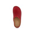 thumbnail image 6 of HAFLINGER Men Women Leather Clogs 'Travel Classic', red, 6 of 9