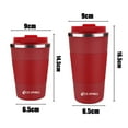 thumbnail image 4 of Aquaphile Vacuum Insulated Coffee Travel Mug - Double Walled Reusable Tumbler Cups Red 17 Fluid Ounces, 4 of 7