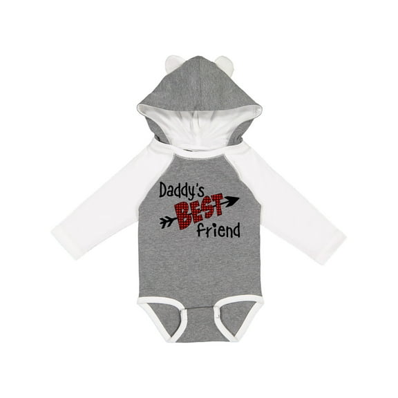 Inktastic Daddy's Best Friend- Arrow and Plaid Letters Boys or Girls Long Sleeve Baby Bodysuit