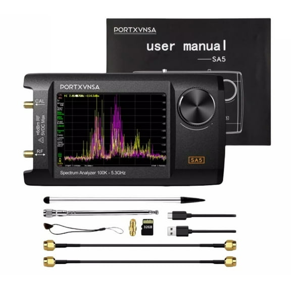 Handheld SA5 Spectrum Analyzer Signal Generator for Frequency Analysis