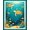 Teal Blue Gold, Pattern 15, variant on ODIKA 8'x10' Washable Area Rug Non-Slip Chair-Friendly Mat Teal Turquoise Ocean with Octopus Design Underwater Scene Fish and Turtles for Dining Room, Large Office, Lounge