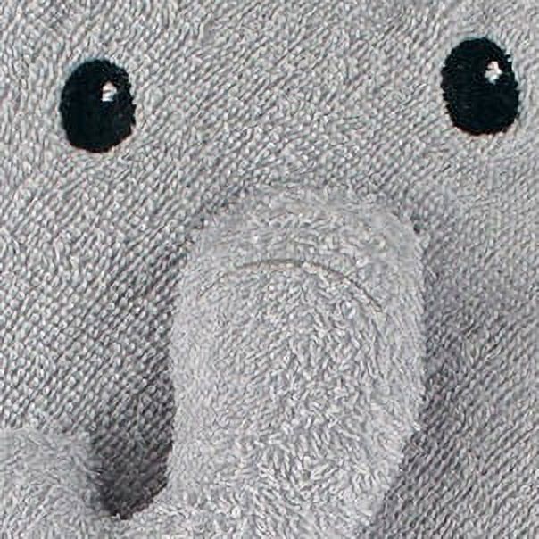 Little Treasure Baby Cotton Animal Hooded Towel, Mr Elephant photo 4