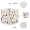 thumbnail image 3 of Foldable Fabric Storage Bin Home Cubes Clothing Organizer Bins Large Collapsible Box Basket for Home Organizer Vintage Christmas Elements, 3 of 7