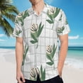 thumbnail image 5 of High Quality Hawaiian Shirts for Men Short Sleeve Aloha Beach Shirt Floral Summer Casual Button Down Shirts Blouses OGJZ57, 5 of 7