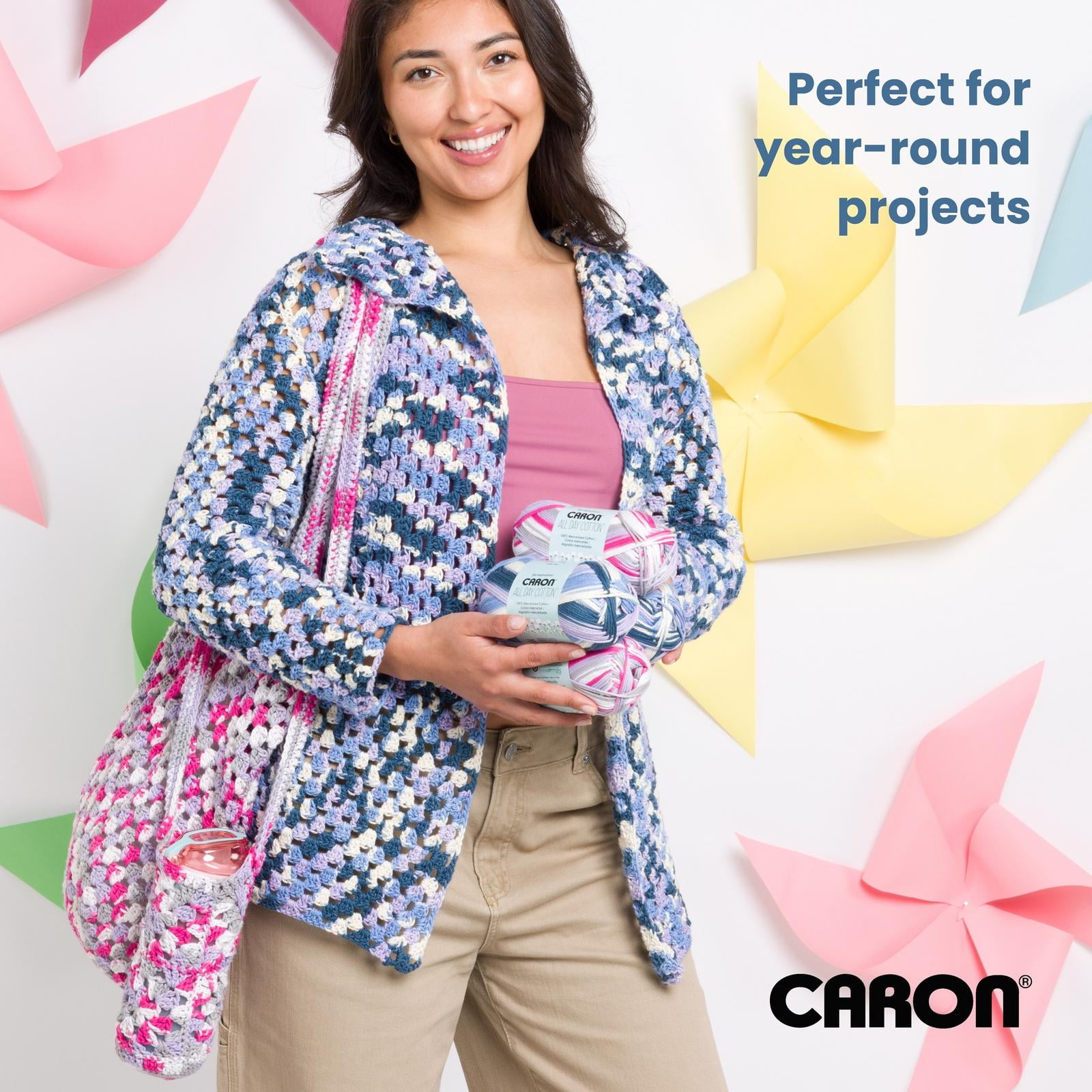 Caron® All Day Cotton™ #4 Moyen Coton Fil, 3.5oz/100g 173 Yards