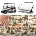 thumbnail image 6 of XYZCANDO Western Cowboy Cactus Golf Cart Seat Covers Easy to Install, for Sports, Golf Cart Seat Towel Cover, Compatible with 2 Passenger Club Car Golf Cart EZGO TXT RXV, 6 of 8