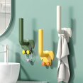 thumbnail image 3 of 2Pcs Storage Coat Hooks Wall Hooks, Cartoon Elephant Pattern Hook Organizer Heavy Duty Wall Mounted Hooks, Hooks Decorative for Wall Hanging Coats, Key, Cup, Cloth, Hat Green, 3 of 5