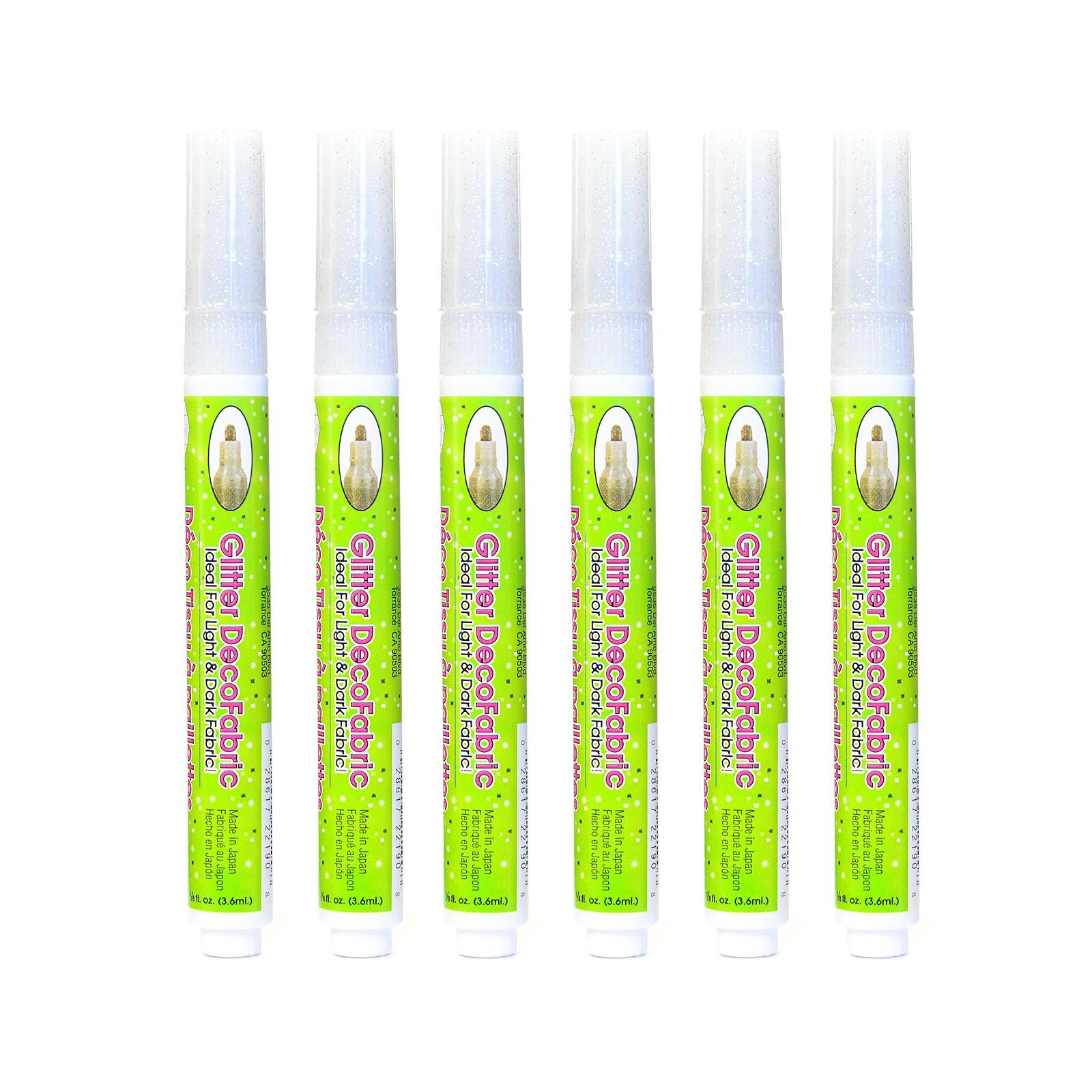 DecoFabric Marker Glitter White pack Of 6 Walmart Walmart