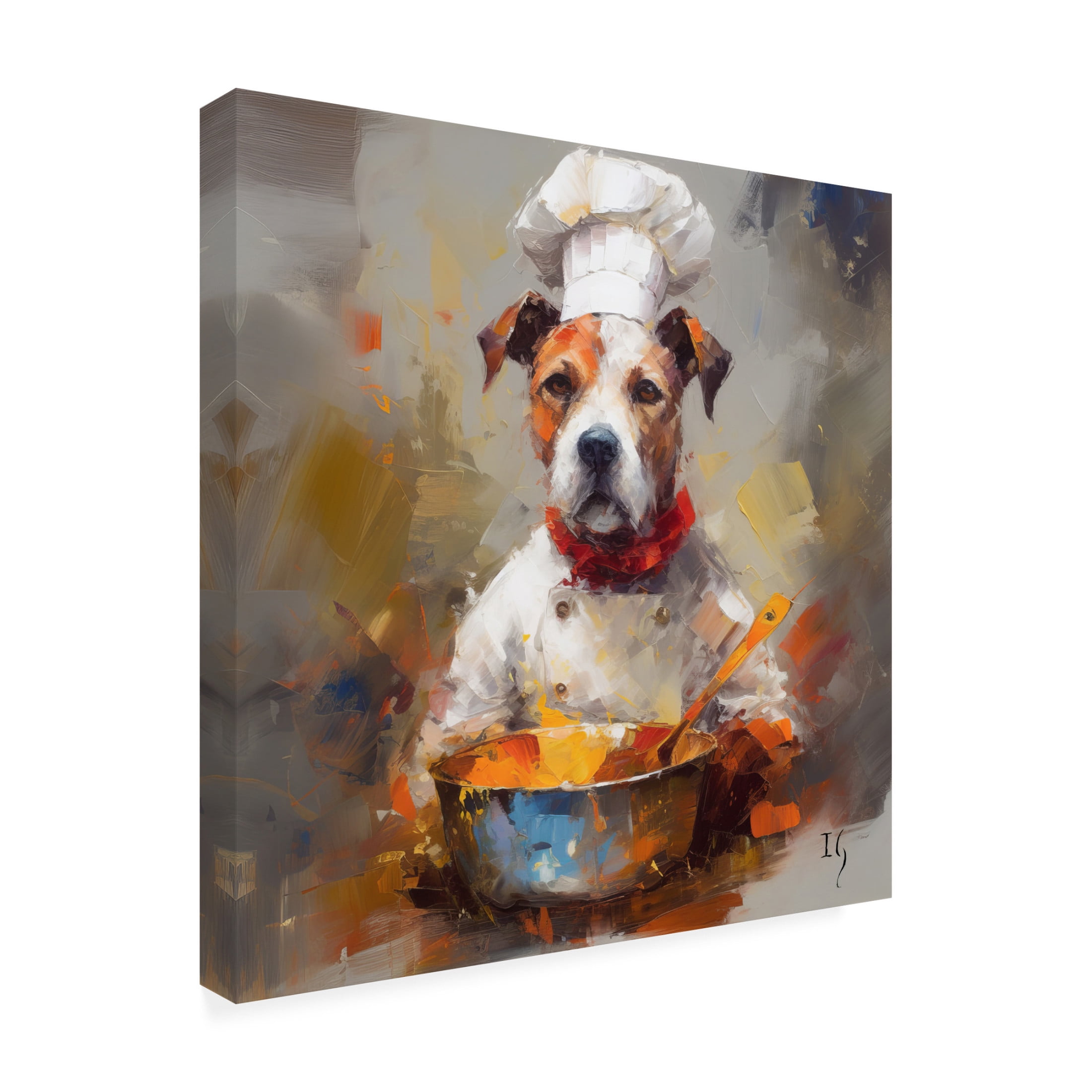 Canvas Wall Art - Ivan Guaderrama 'The Flavor Alchemist' Wall Art for Living Room, Bedroom, or Office Décor by Trademark Fine Art - 35 x 35 Inches