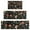 Brown Mushroom Flower, variant on Brown Mushroom Flower Black Pattern Kitchen Rugs Sets Of 3,Kitchen Runner Rugs Non Skid Washable,Decorative Kitchen Floor Mats for Kitchen,Sink,Laundry,17"x30" 17"x47" 17"x59"