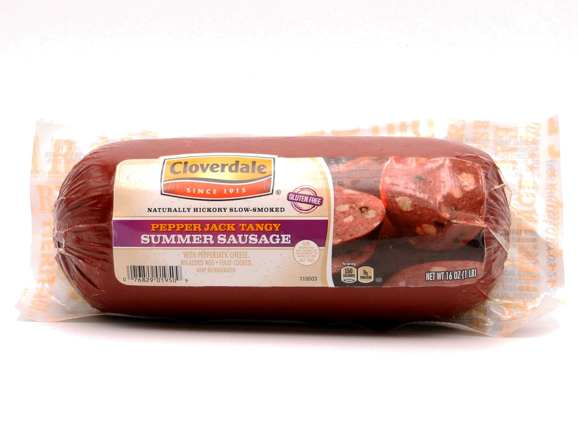 Cloverdale Pepperjack Tangy Summer Sausage, 16 Oz.