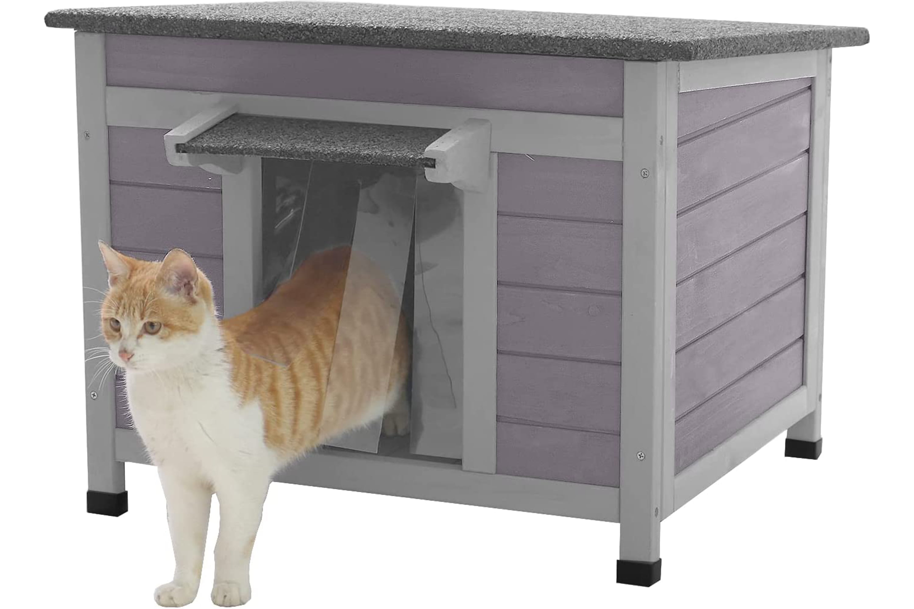 Outdoor Cat House Cat Cube Cat Cabin Pets Cat House Thickened Weatherproof Foldable Cat Dog Tent Cabin Winter Warm Stray Cats Shelter for Outdoor Feral Cat Dog Puppy Kittens M