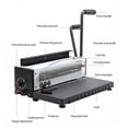 thumbnail image 2 of Manual Wire Binding Machine 34 Holes Metal Spiral Wire Spool Binding Machine A4 Binder Puncher Machine 1pc ,Wear Resistant, 2 of 6