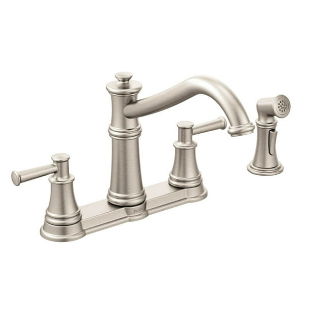 Moen Belfield Spot Resist Stainless TwoHandle Kitchen Faucet Walmart