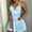 Blue, variant on hoksml Sexy Womens Sleepwear on Clearance! Solid Chemise Lace Nightgowns Spaghetti Strap Lingerie Dress for Women